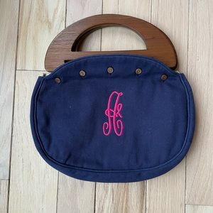 Marks and Graham wooden handle purse